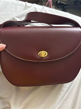 Cartier burgundy crossbody with dustbag and certificate of authenticity